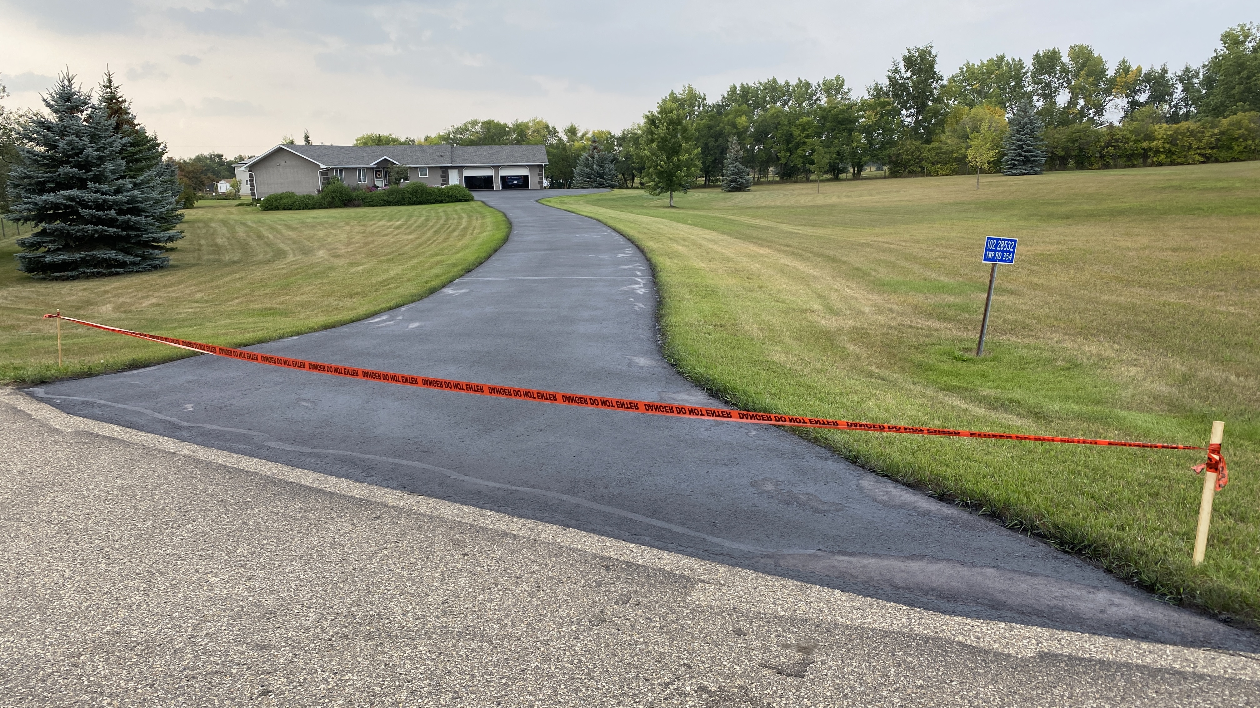 Completed top coat sealcoating in Innisfail, AB